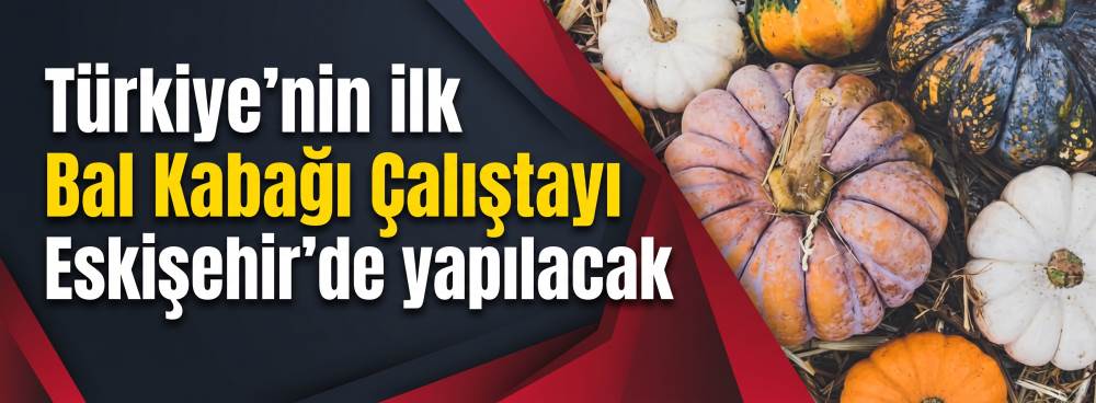 Türkiye’nin ilk Bal Kabağı Çalıştayı Eskişehir’de yapılacak