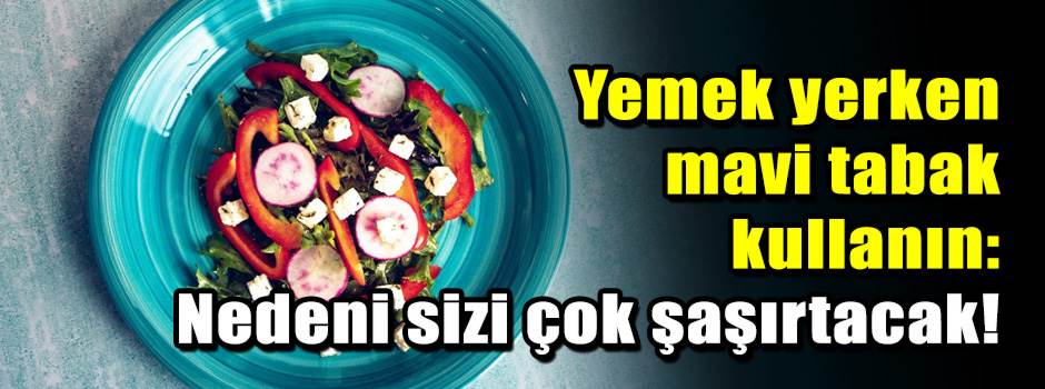 Yemek yerken mavi tabak kullanın: Nedeni sizi…