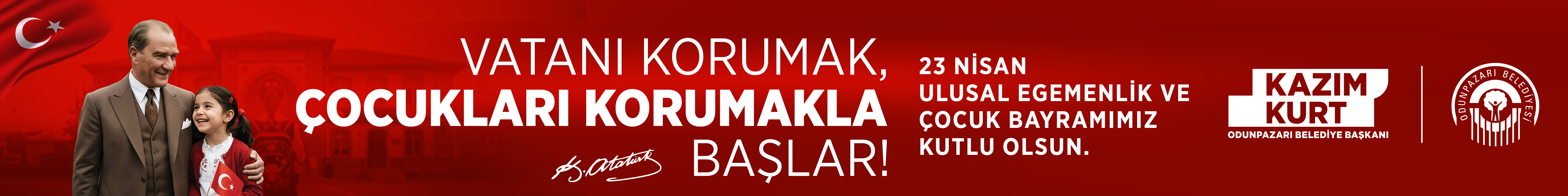 Odunpazarı Belediyesi 23 Nisan Banner