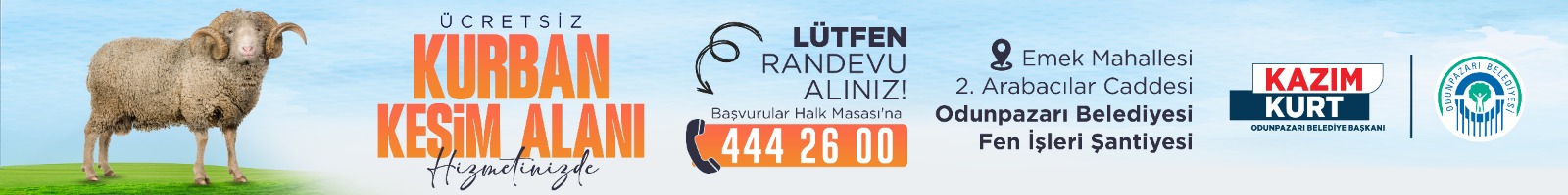 Eskişehir Odunpazarı Belediyesi Kurban BANNER